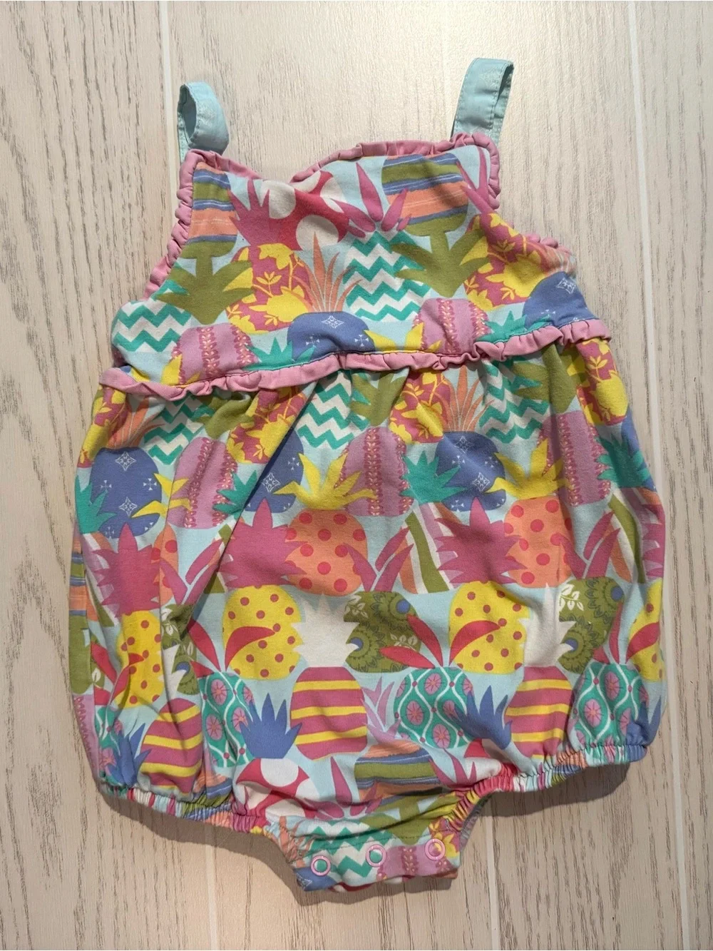 Matilda Jane Baby Girls 18-24M Pineapple Bubble Romper Ruffle Boutique Tropical
